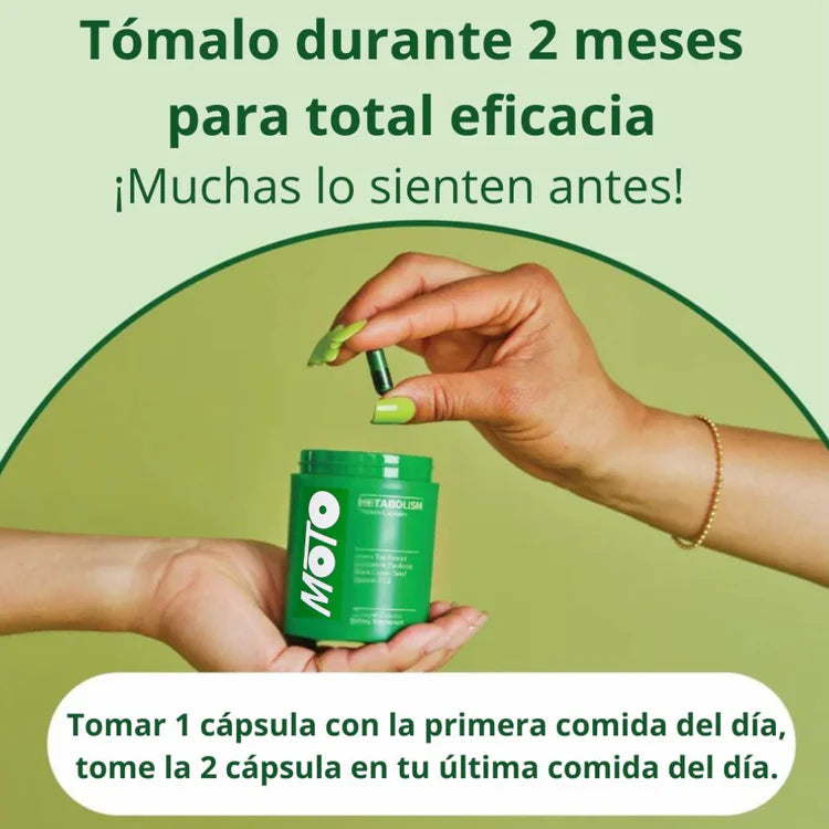 MOTO™ - CAPSULAS QUE ACELERAN EL METABOLISMO 100% NATURAL