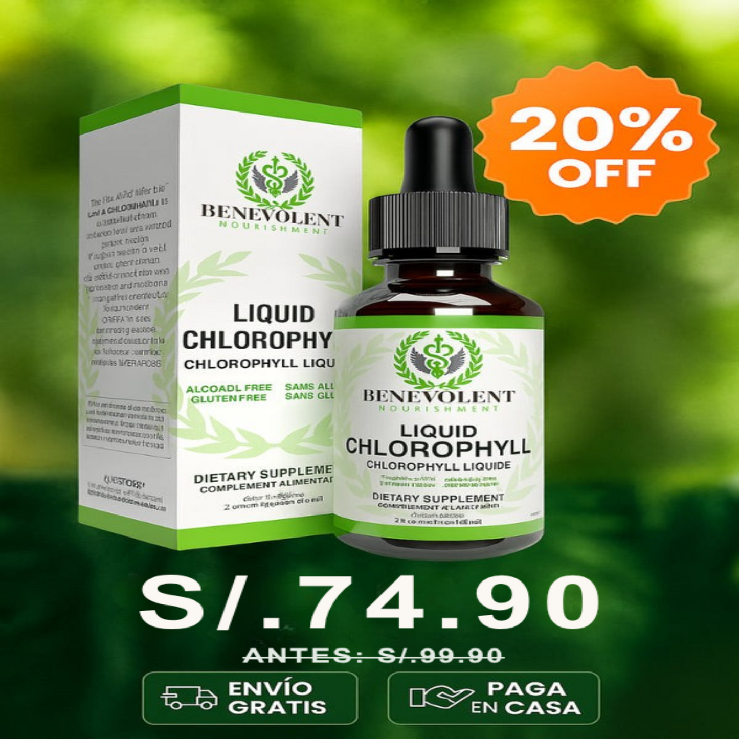 LIQUID CHLOROPHYLL™- Gotas de clorofila x60ml