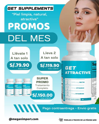 GET ATRACTIVE SUPLEMENT™ - VITAMINAS Y MINERALES NUTRIENTES 100% EFECTIVO